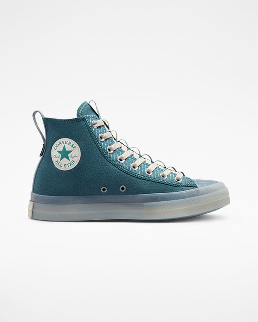 Women\'s Converse Chuck Taylor All Star CX Explore High Top Shoes Blue / Beige White | AU 6E314O